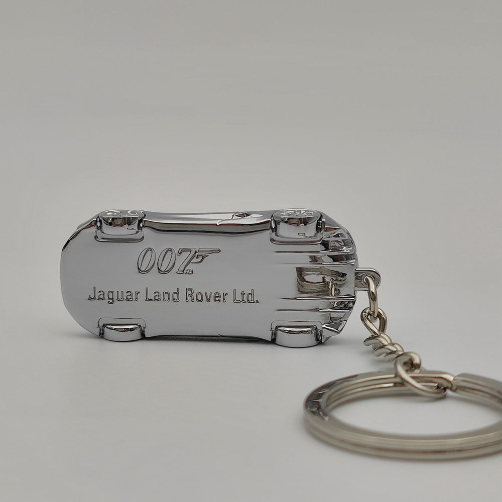 James Bond Spectre 007 Jaguar C-X75 Diecast Silver Keychain Keyring - Brand New Collectible Car Model Gift for Fans (Ships from USA) - Perfect for Movie Memorabilia Collectors, Car Enthusiasts & 007 Fans