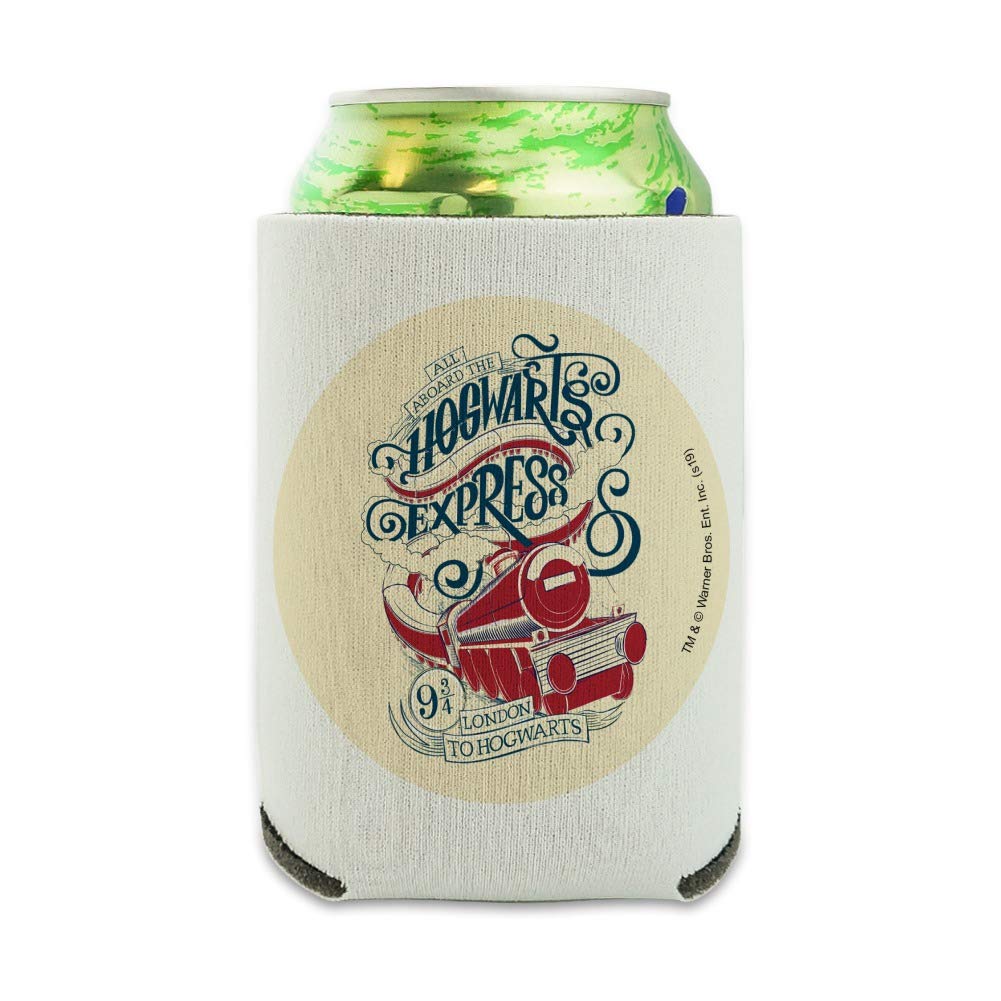 Harry Potter Hogwarts Express Insulated Can Cooler - Collapsible Drink Sleeve for Beer & Soda - Magic Themed Beverage Holder for Parties, Gifts & Collectibles