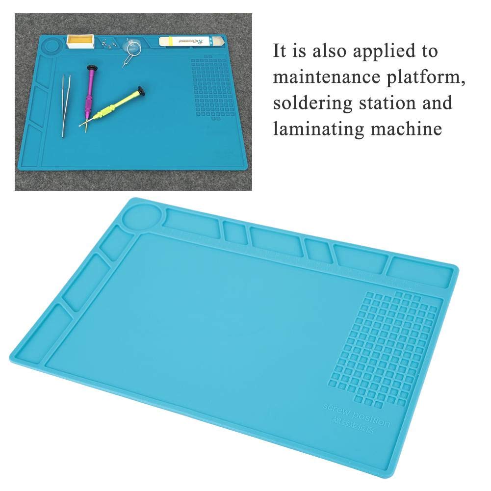 High-Temperature Heat Resistant Soldering Mat (500°C) - Non-Slip Insulation Pad for Soldering Station, Watch & Phone Repair - Perfect for Electronics Workbench, DIY Projects & Jewelry Making