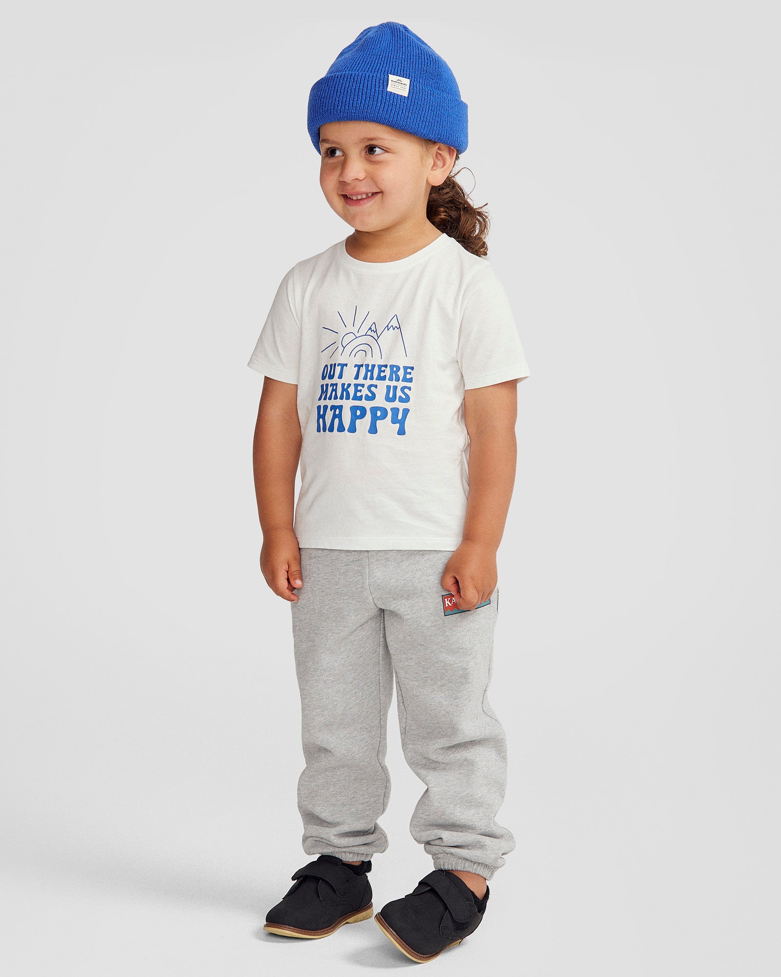 Happy Kids Organic Cotton T-Shirt - Soft & Comfortable White Tee for Boys & Girls - Perfect for Playtime, School & Everyday Wear