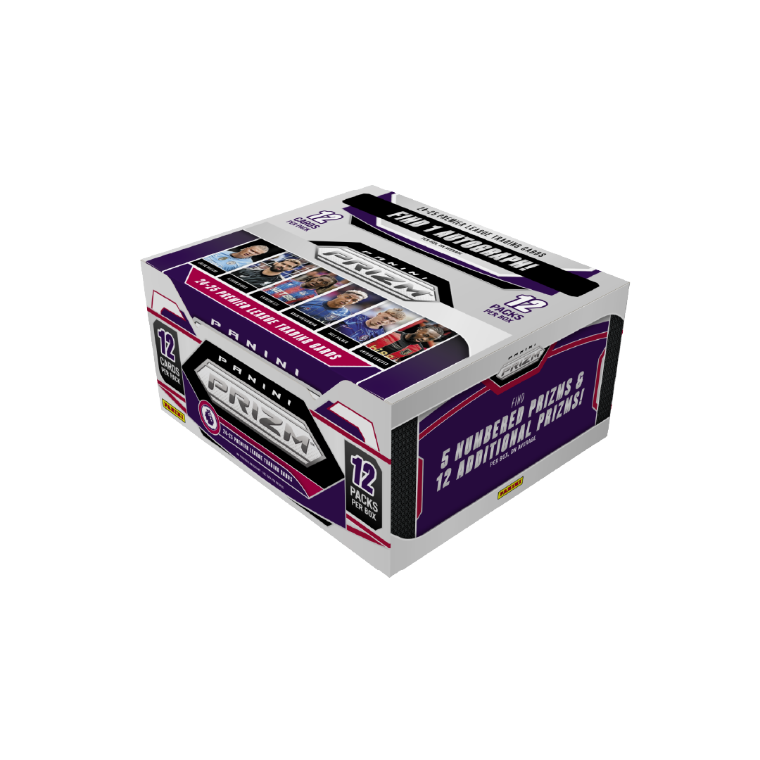 2024-25 Panini Prizm English Premier League Soccer Trading Cards Hobby Box - Collectible Football Cards for Fans & Investors