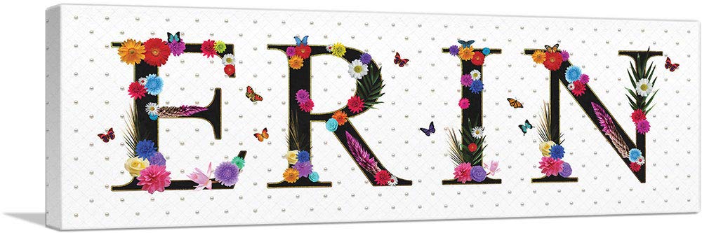 ERIN Girls Name Wall Art - 36