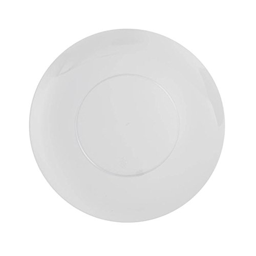 Trendables™ 40-Pack Premium Glass-Look Disposable Plastic Plates Set - 20 x 10.25