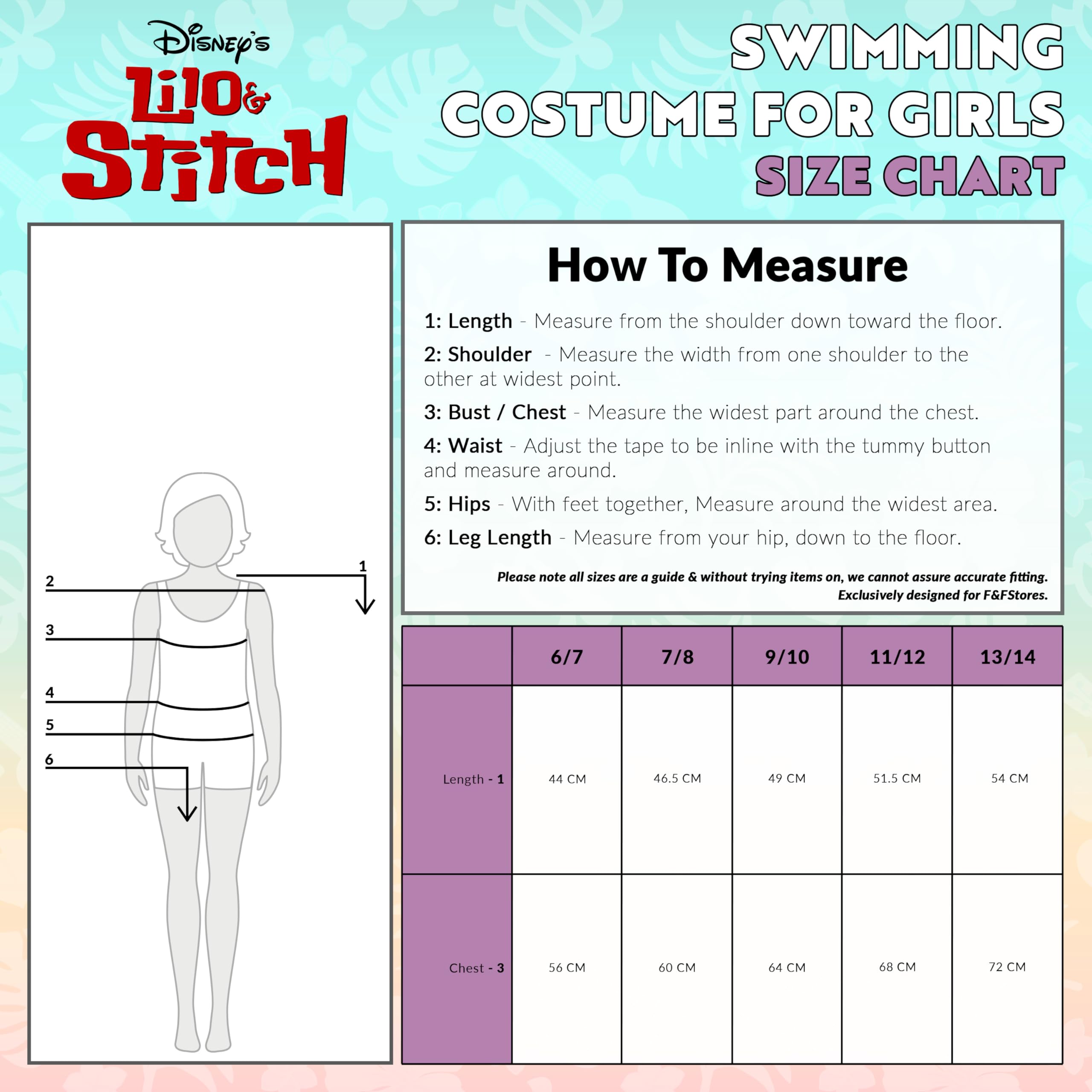 Disney Stitch Girls One Piece Swimsuit - Stretchy Comfortable Swimwear for Beach, Pool & Summer Vacation | Perfect for Swimming Lessons, Water Parks & Tropical Getaways