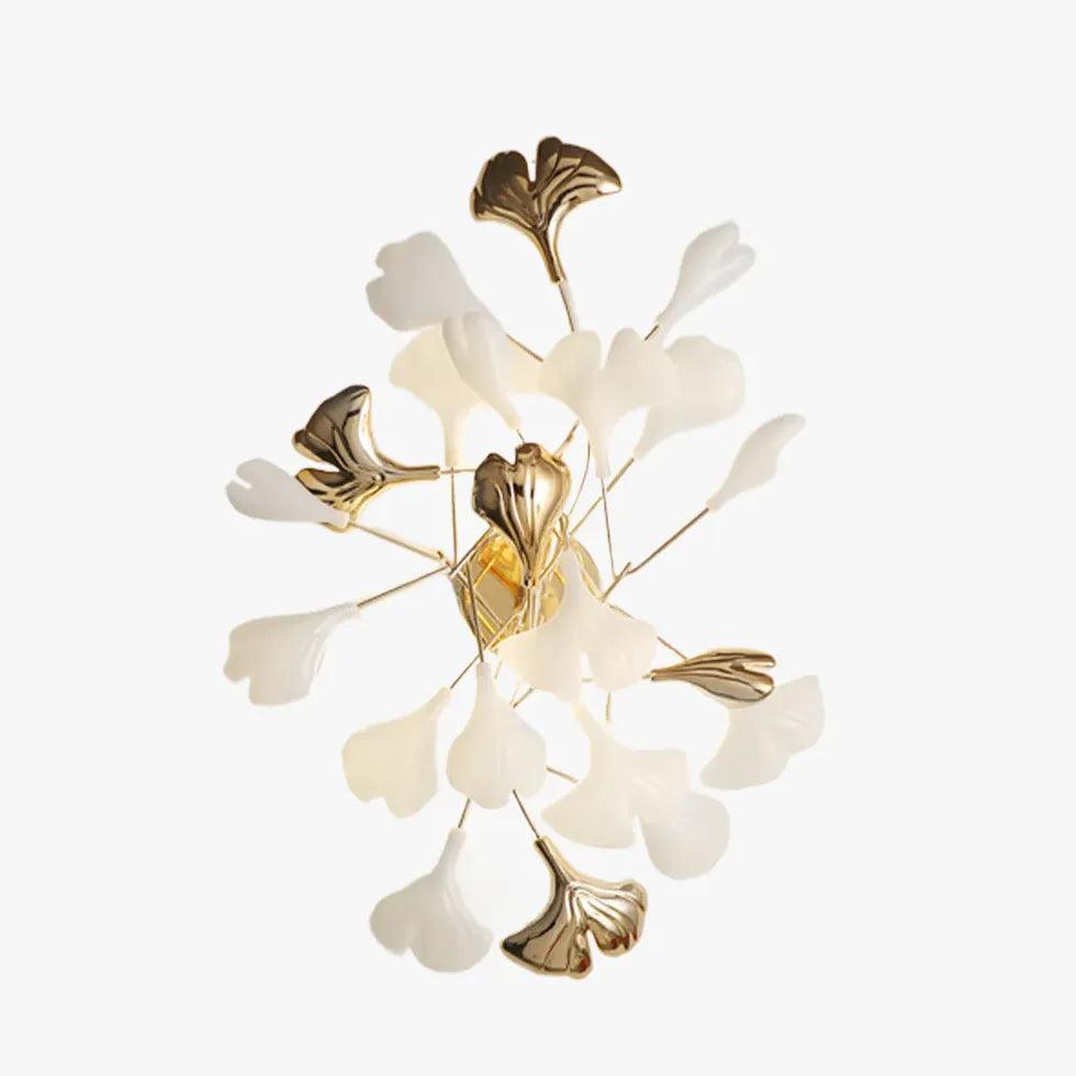Floral Wall Light for Bedroom - Elegant Floral Sconce with Warm White LED, Perfect for Bedroom, Living Room, and Nursery Decor