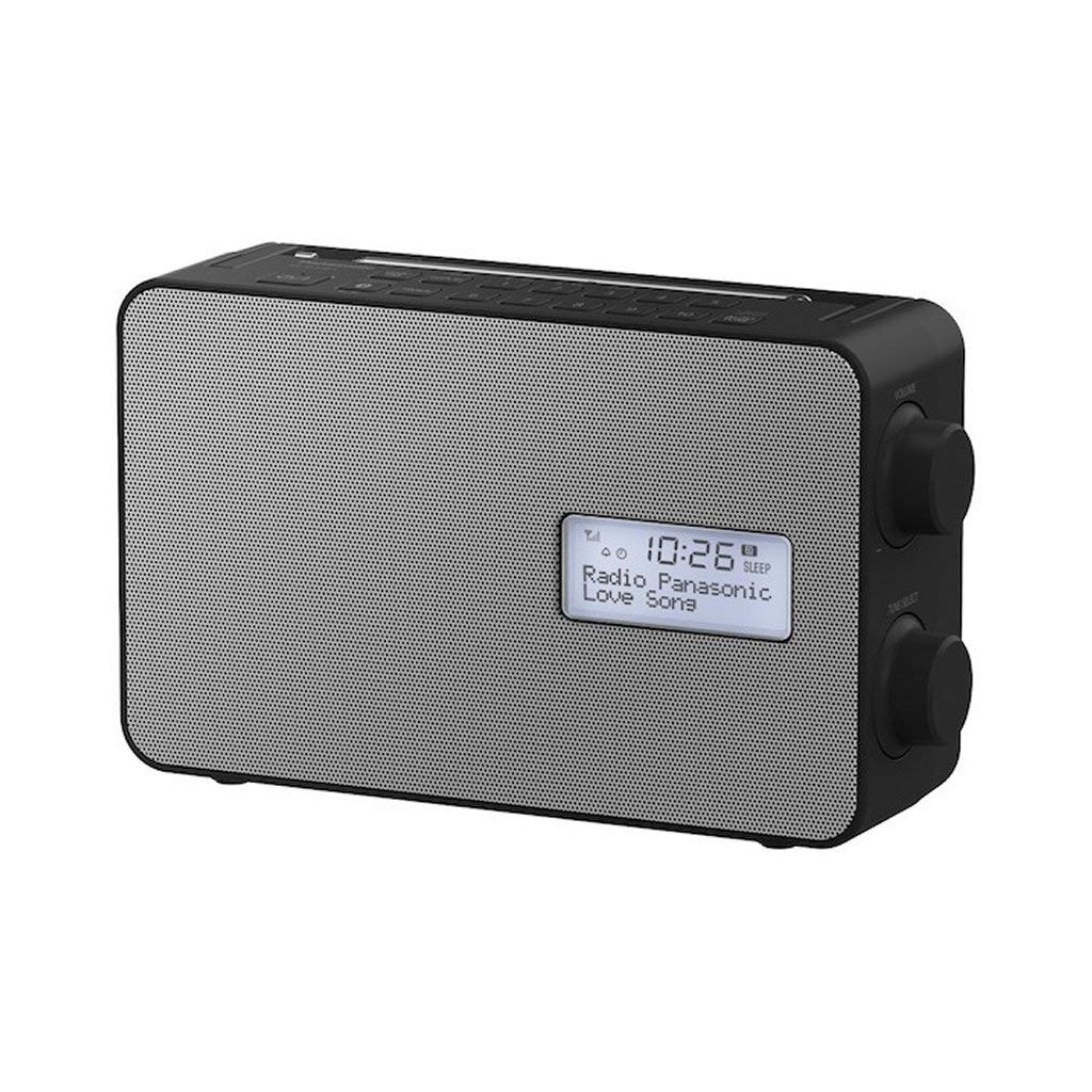 Panasonic RF-D30BTEG-K DAB+ FM Digital Radio with Bluetooth, IPX4 Waterproof, Kitchen Timer & USB Smartphone Charger - Battery & AC Powered, Black - Perfect for Kitchen, Camping & Outdoor Use