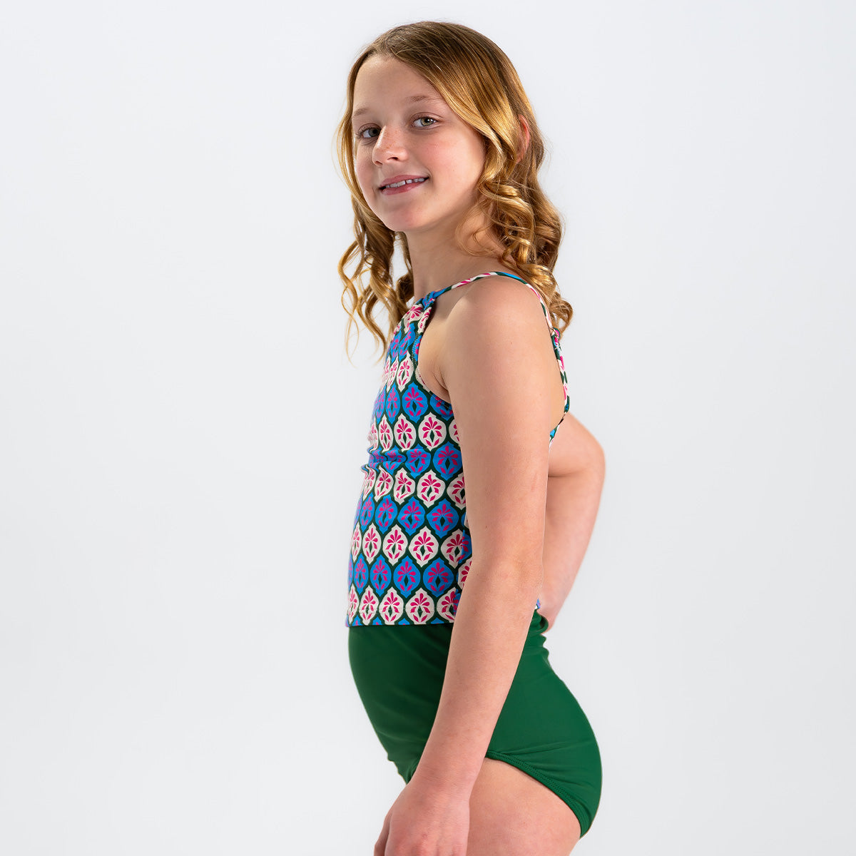 Original High Waist Leggings for Girls - Comfortable Stretchy Yoga Pants for School, Sports & Playtime