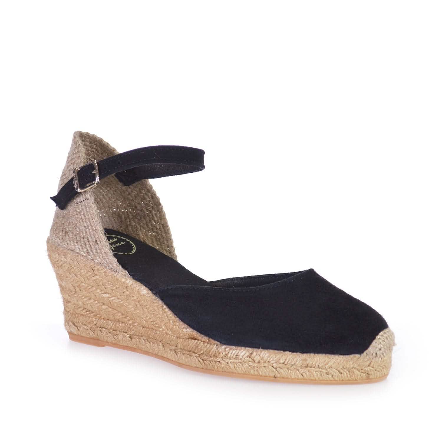 Lloret 5 Women's Suede Leather Wedge Espadrilles - Comfortable Casual Shoes for Summer Outings & Beach Vacations