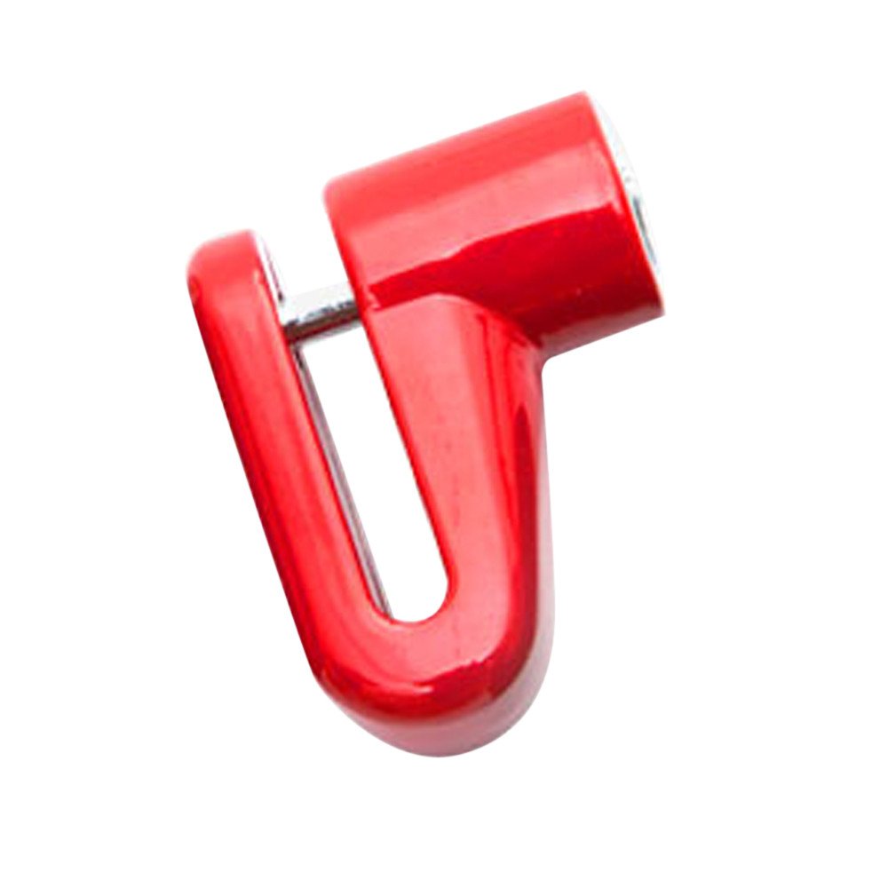 Heavy Duty Watonic Bike Lock - Anti-Theft Bicycle Chain Cable Lock for Motorcycle, Scooter, Moped & Bike Security with Disk Rotor Protection (Red) - Ideal for Urban Commuting, Parking & Outdoor Adventures
