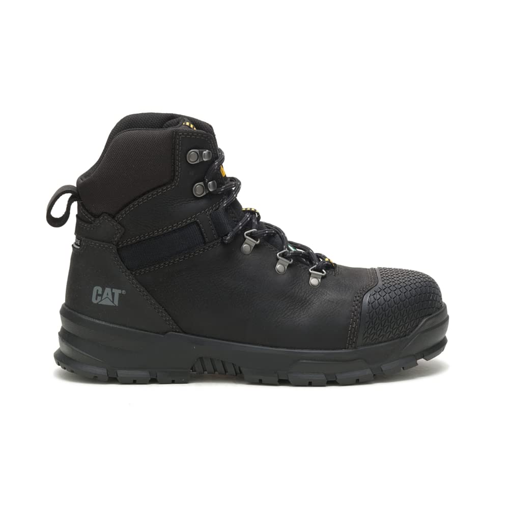 CAT Men's Accomplice X Waterproof Steel Toe CSA Safety Work Boots - Slip Resistant, Electrical Hazard Protection for Construction, Warehouse & Industrial Work