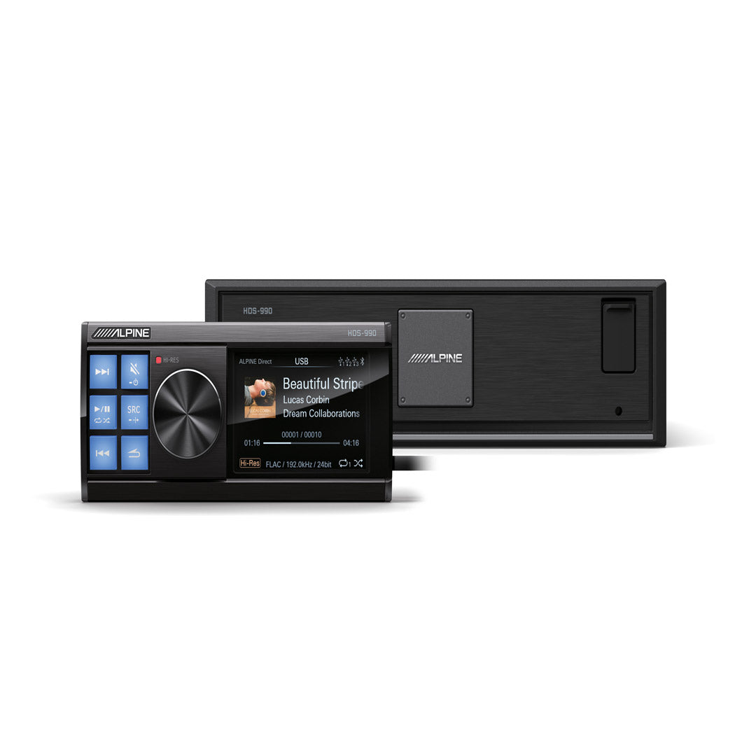 Alpine HDS 990 High Resolution Digital Media Player - Portable Hi-Fi Audio Device for Car, Home & Travel | Lossless Music Streaming & HD Sound Quality