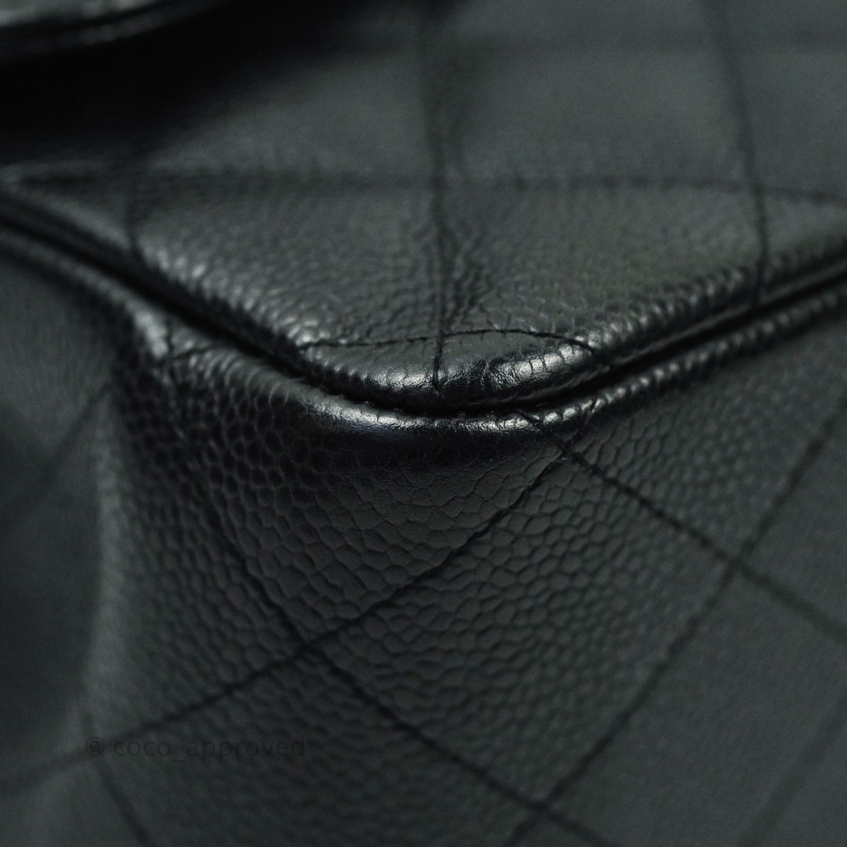 Chanel Classic Jumbo Double Flap Bag in Black Caviar Leather with Silver Hardware - Luxury Handbag for Women, Perfect for Work, Evening Events & Special Occasions