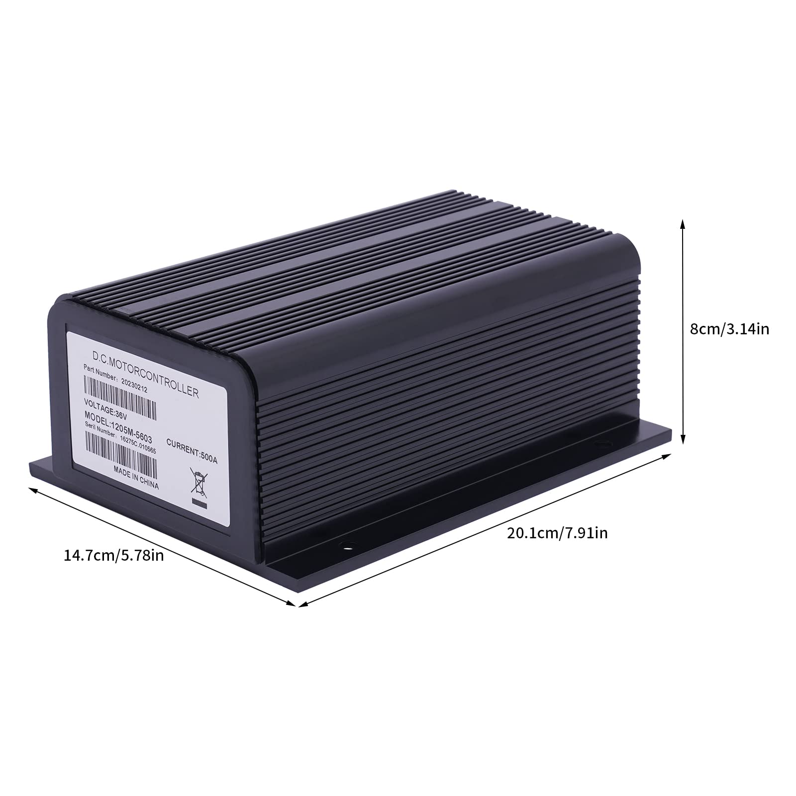 36V 500A Motor Controller for Club Car Golf Carts - High Performance DC Motor Speed Controller (Model 1205M-5603) | Perfect for Electric Golf Cart Upgrades & DIY EV Projects