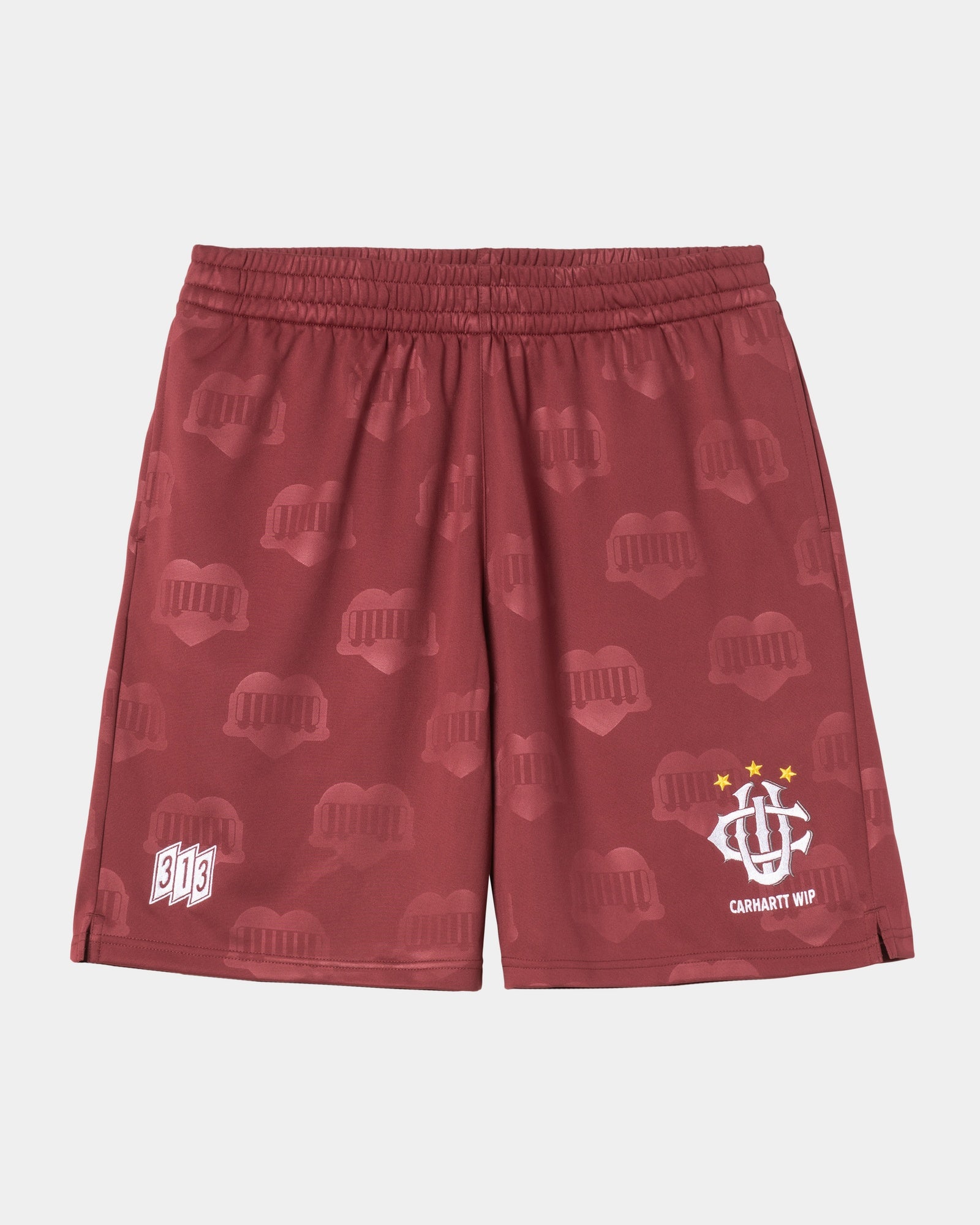 Hartt's Football Shorts for Men - Breathable Mulberry Heart Train Jacquard Athletic Shorts | Perfect for Soccer, Running, Gym Workouts & Casual Wear