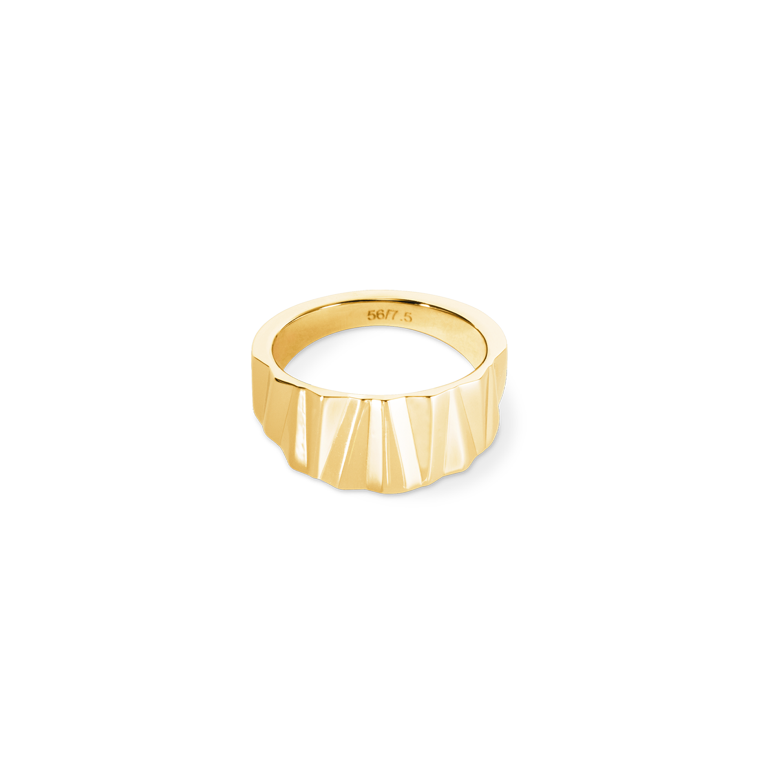 Classic Gold Wave Ring for Women - Elegant & Stylish Jewelry for Everyday Wear, Parties & Special Occasions