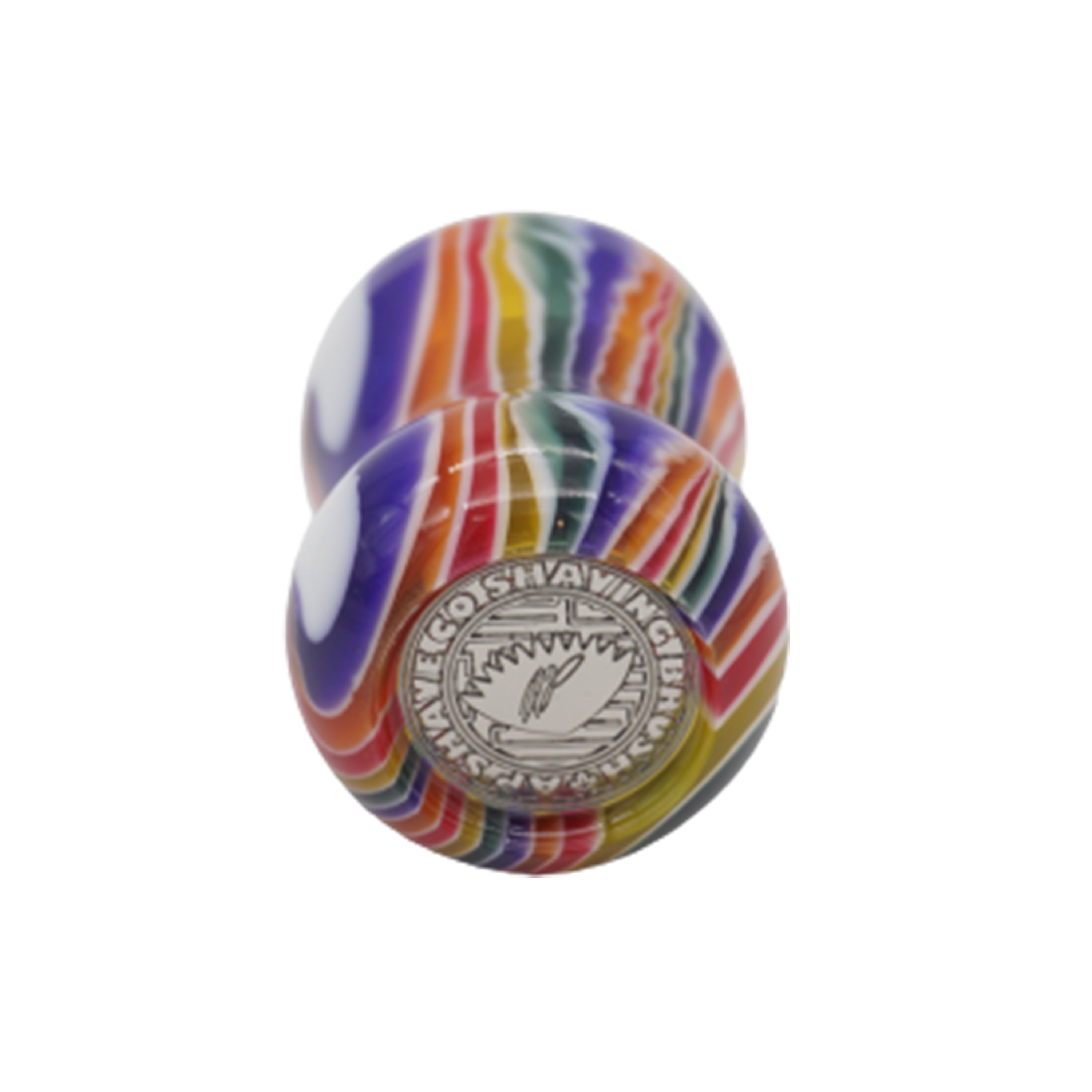Handcrafted Candy Stripe Shaving Brush Handle - Fits 24mm & 26mm Knots - Perfect for Wet Shaving & Grooming Gifts