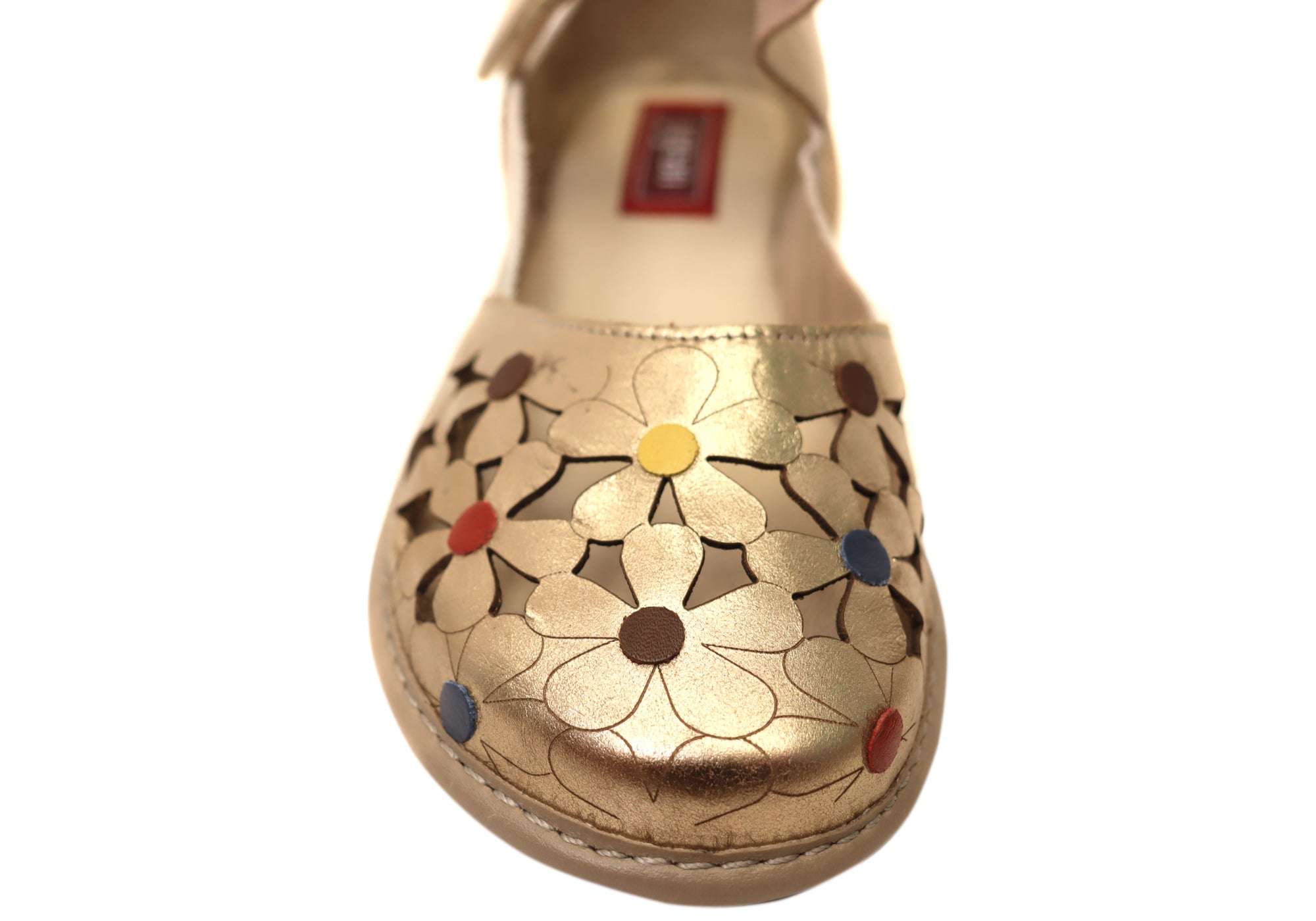 J Gean Tulip Women's Comfortable Brazilian Leather Mary Jane Shoes - Elegant & Supportive Flats for Work, Wedding & Everyday Wear