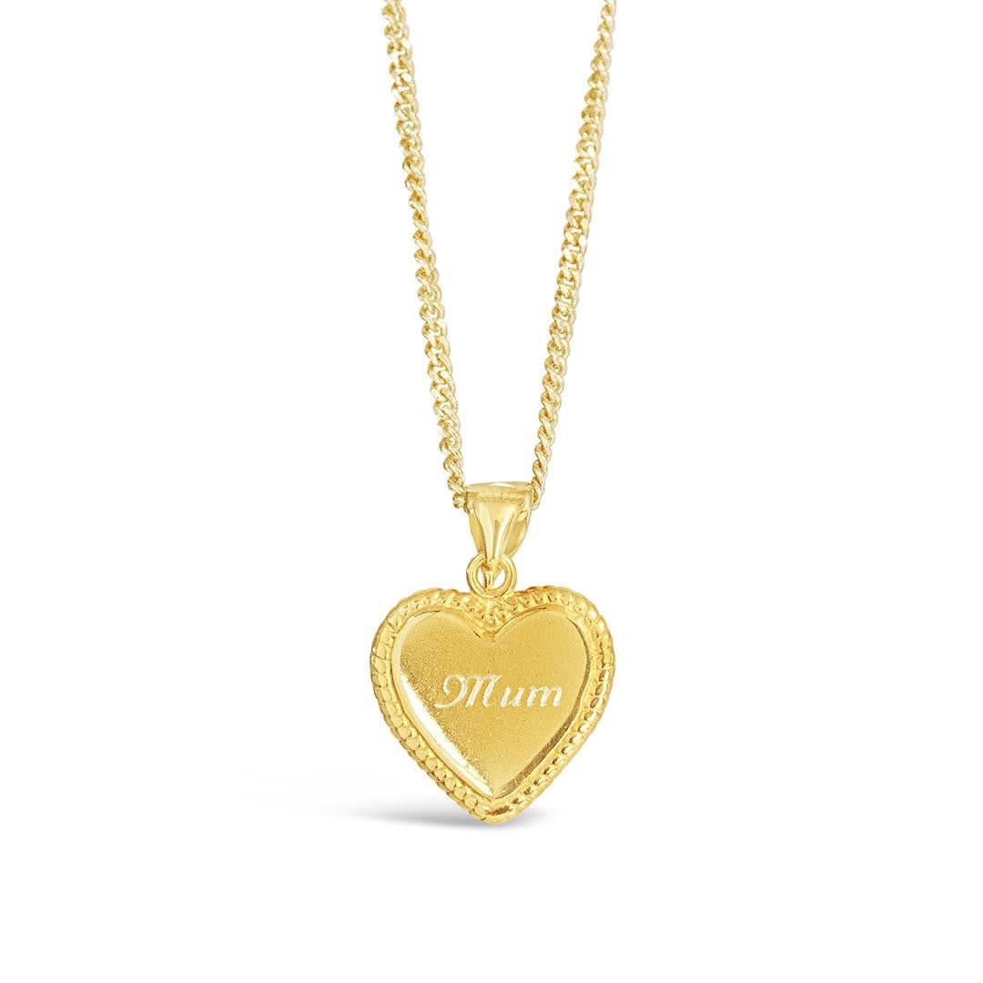 Personalized Engravable Heart Necklace in 14K Gold - Perfect Gift for Valentine's Day, Anniversary & Mother's Day Jewelry