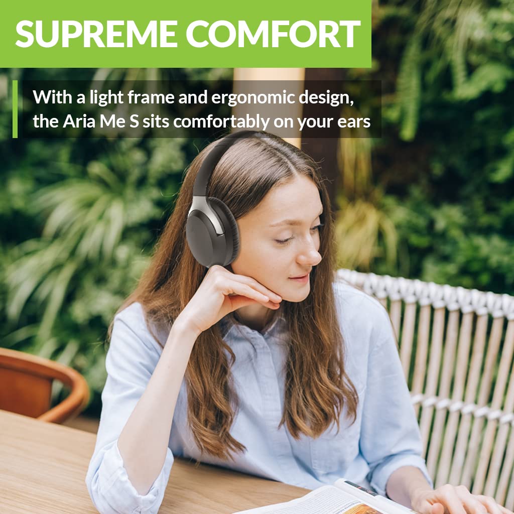Avantree Aria Me S - Wireless Bluetooth Headphones with Adjustable Left/Right Audio Balance, Active Noise Cancelling, aptX HD & Low Latency - Perfect for Seniors, Travel, Workouts & Home Entertainment