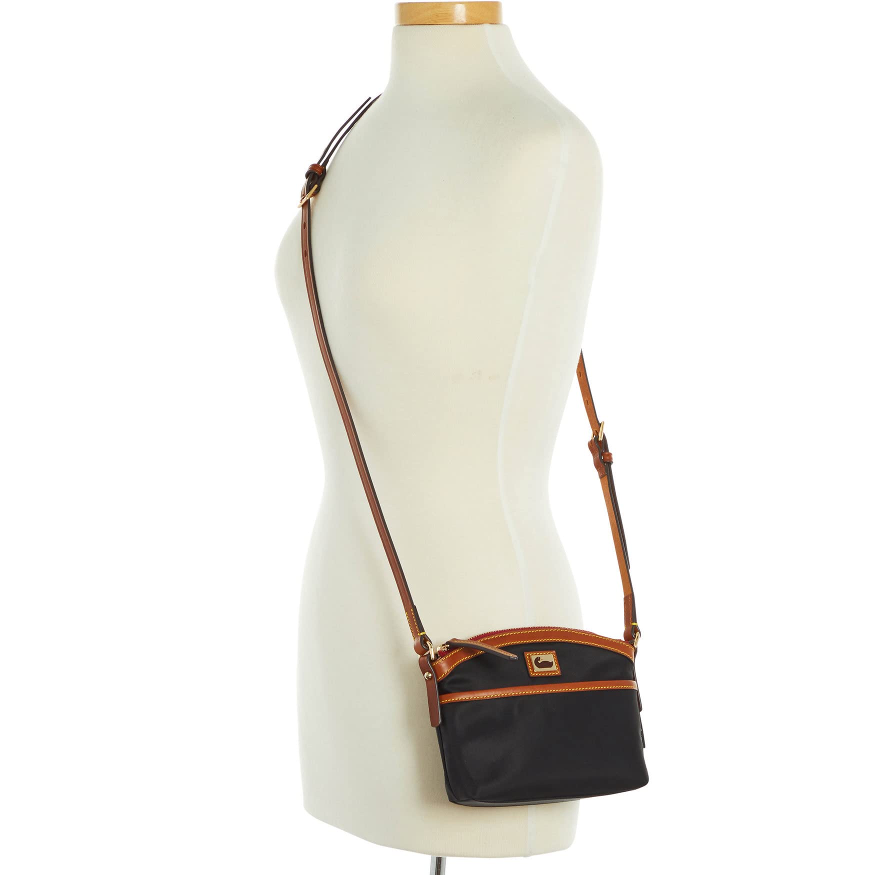 Dooney & Bourke Domed Crossbody Handbag for Women - Stylish Leather Shoulder Bag with Adjustable Strap, Perfect for Work, Travel & Everyday Use