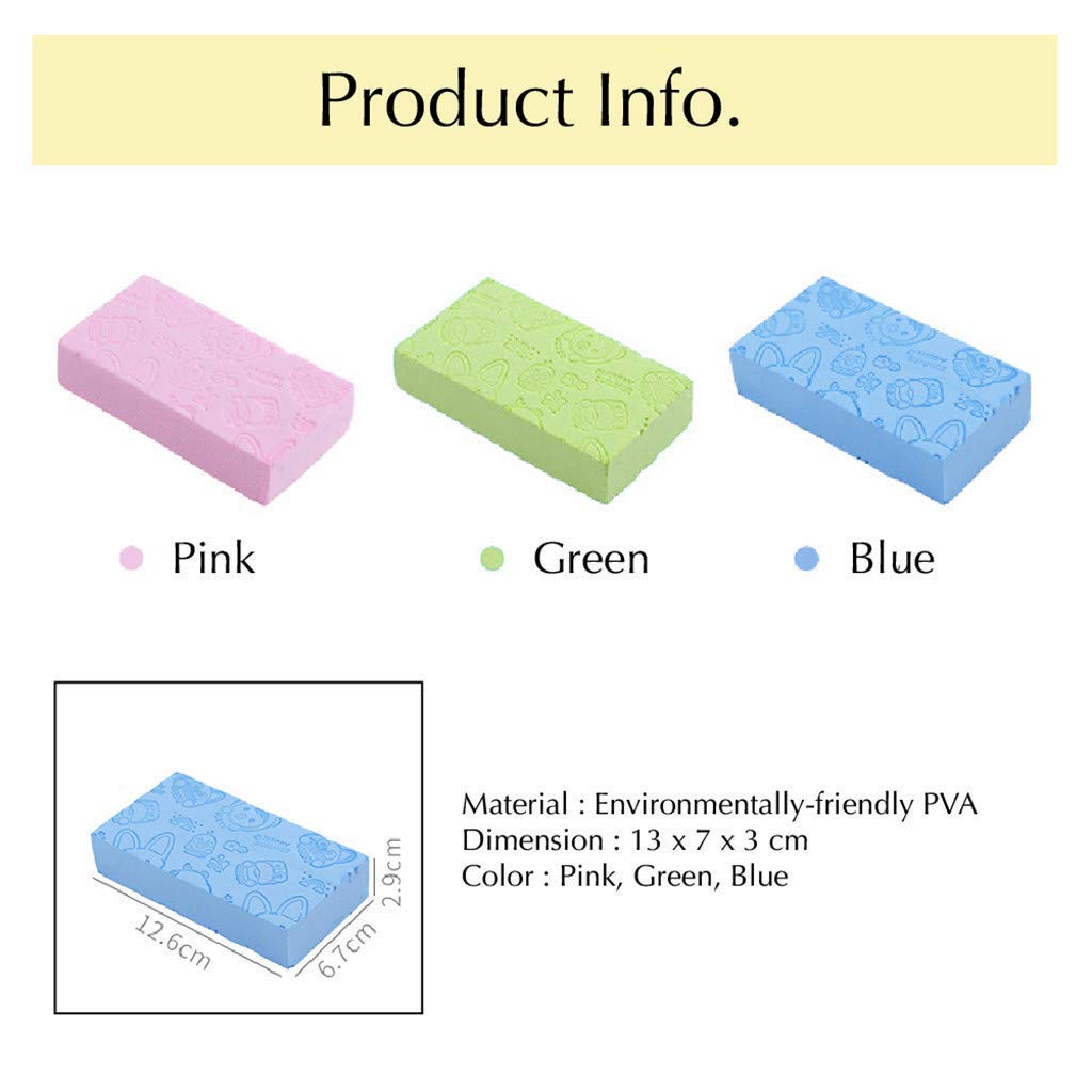 Exfoliating Face Scrubber & Dead Skin Remover - Gentle Bath Sponge for Men & Women - 2 Pack Random Colors - Perfect for Daily Skincare & Shower Routine