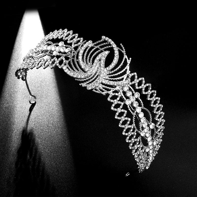 Sparkling Rhinestone Wedding Hairband for Brides - Elegant Crystal Headpiece for Bridal Party, Prom, and Special Occasions