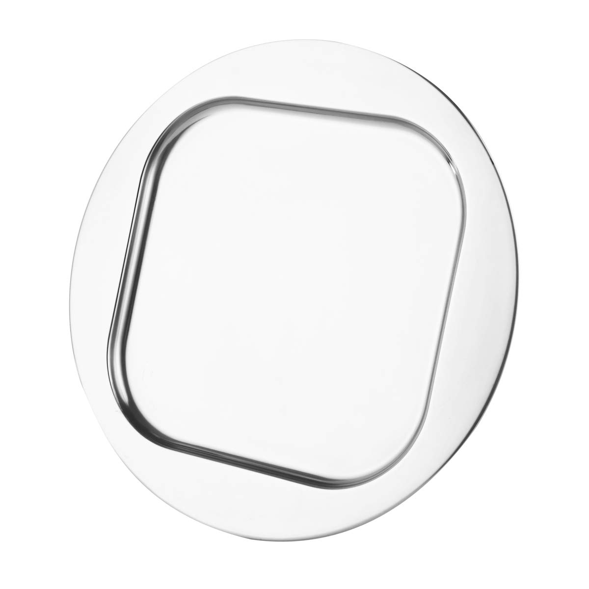 YARDWE 1-Piece Stainless Steel Dinner Plates - Durable Camping & Picnic Dishes for Outdoor Adventures, RV Trips, and Backpacking Meals