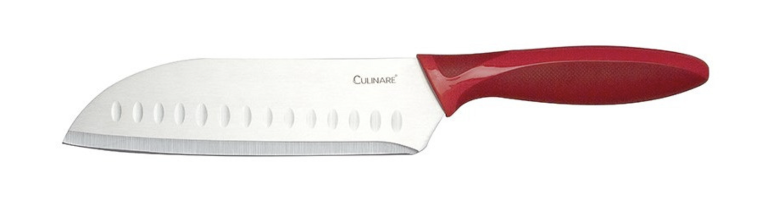 17.5cm Culinare Santoku Knife - Premium Japanese Chef Knife with Stainless Steel Blade - Sharp Kitchen Cutting Tool for Slicing, Dicing & Chopping Vegetables, Meat & Fish - Perfect for Home Cooks & Professional Chefs