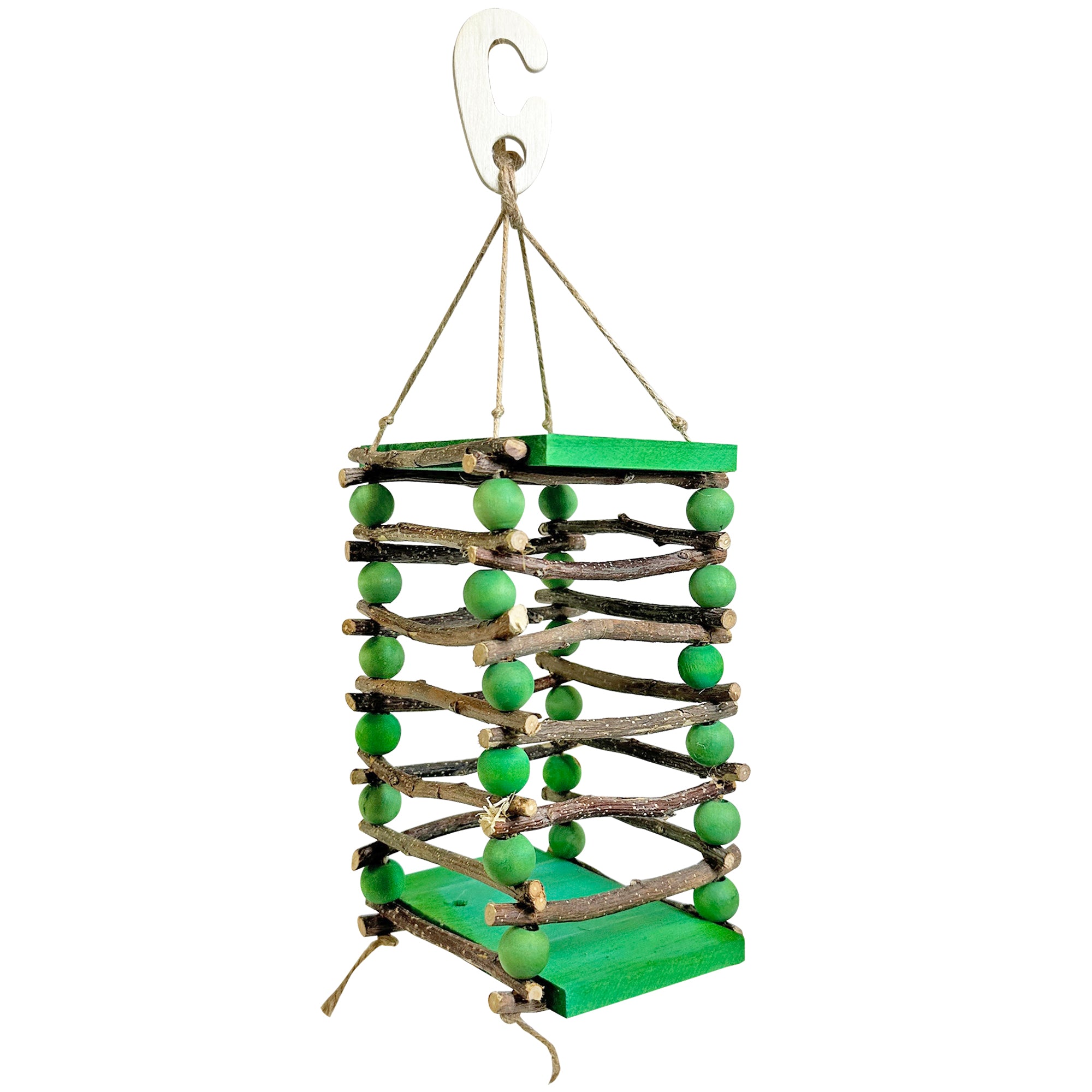 Premium Apple Stick Hay Feeder for Small Pets - Natural Chew Toy for Rabbits, Guinea Pigs & Chinchillas - Encourages Dental Health & Foraging Fun - Perfect for Cage, Hutch or Playpen Enrichment