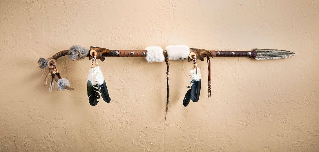 Premium Deer Antler Spear - Handcrafted Hunting Weapon for Outdoor Enthusiasts | Perfect for Hunting, Survival, and Bushcraft Adventures