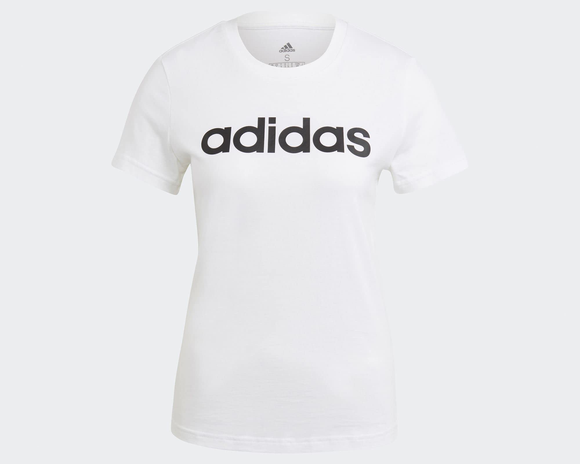 Adidas Women's Essentials Linear Logo Athletic Shorts - Comfortable Workout & Lounge Shorts for Running, Yoga, Gym and Casual Wear
