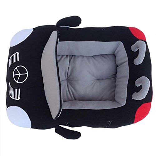 Luxury Car-Shaped Dog & Cat Bed - Warm Teddy Sofa Pet Bed with Cushion Mat for Puppy & Kitten | Cozy Winter Kennel for Small Pets | Perfect for Home, Car Travel & Indoor Comfort