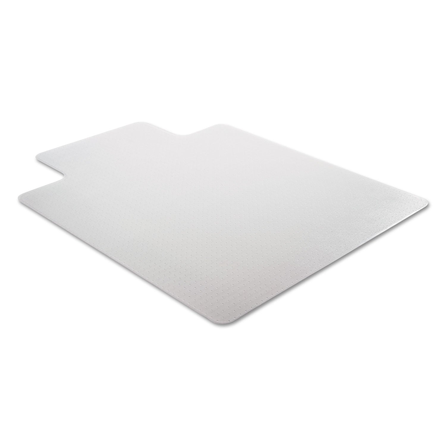 Alera® Clear Studded Chair Mat for Flat Pile Carpet - 45
