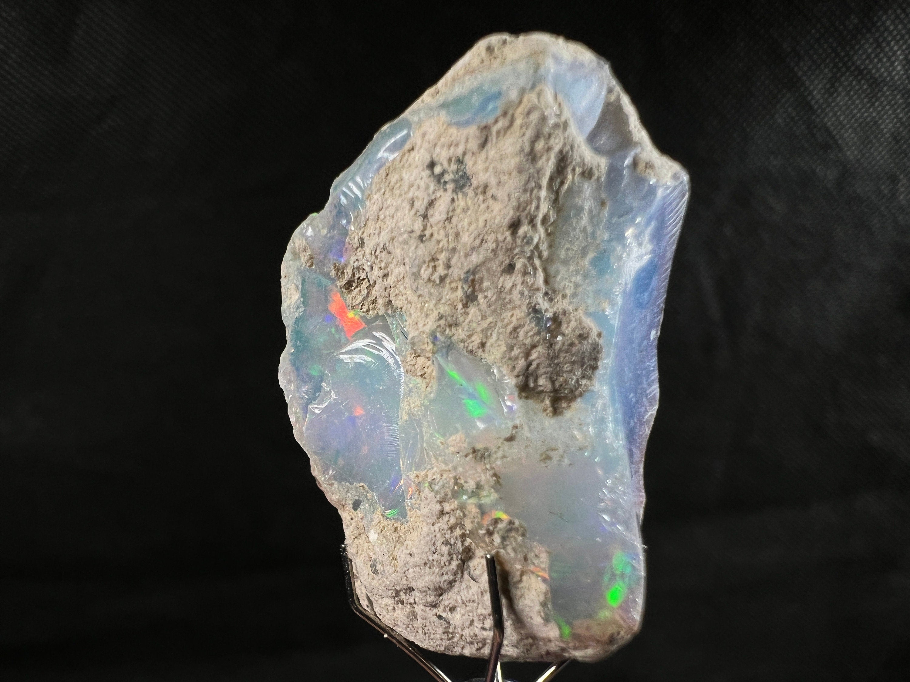 Premium 4A Welo Opal Raw Crystal - Certified Cutting Grade Opal for Jewelry Making (50608) - Perfect for Rings, Necklaces & Handcrafted Gemstone Designs