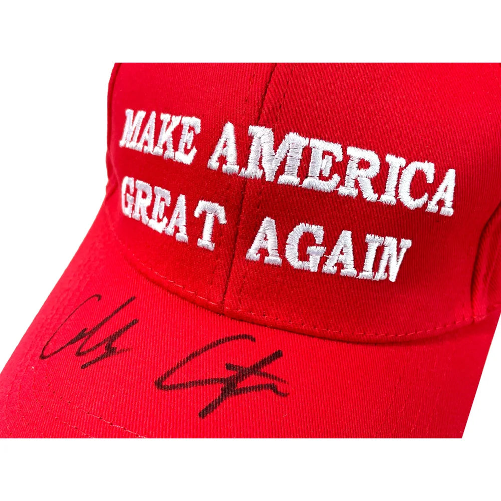 Colby Covington UFC Signed 'Make America Great Again' Hat with JSA COA - Authentic Autographed MAGA Hat for Collectors & UFC Fans - Perfect for Sports Memorabilia Displays & Political Enthusiasts