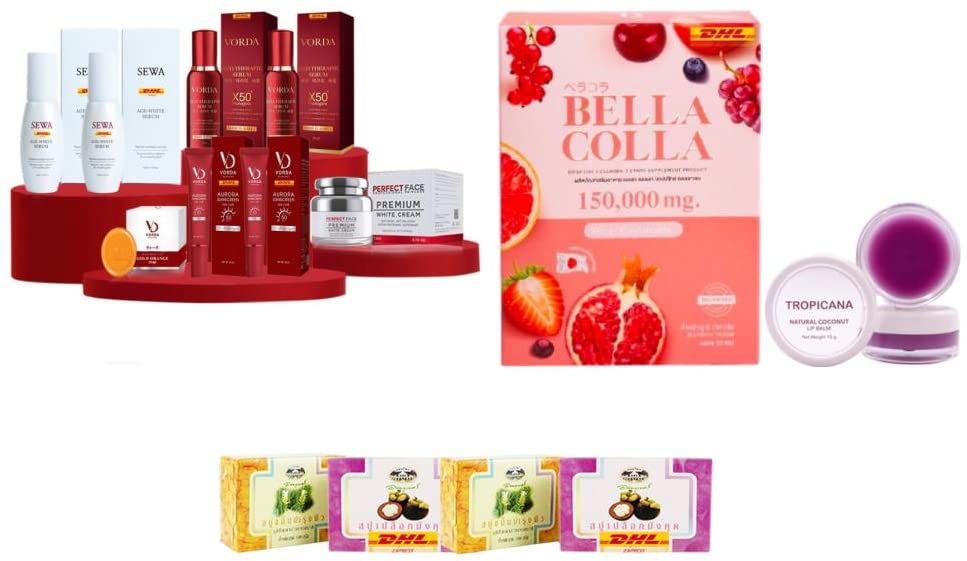 Premium VORDA Y-9046 Anti-Aging Cream with 150,000mg Collagen Dipeptide - Lifting & Radiant Skin Treatment - 24-Piece Set (Free Tomato Facial Mask Included) - Fast DHL Express Shipping - Perfect for Daily Skincare Routine & Gift Giving