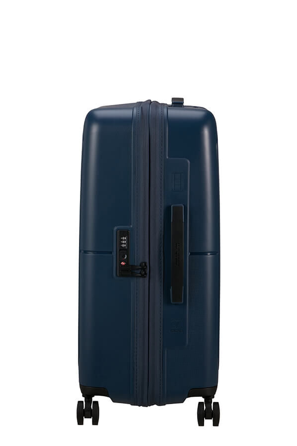 American Tourister 67cm Dashpop Medium Spinner Luggage - Midnight Blue | Lightweight Suitcase for Travel, Business Trips & Weekend Getaways