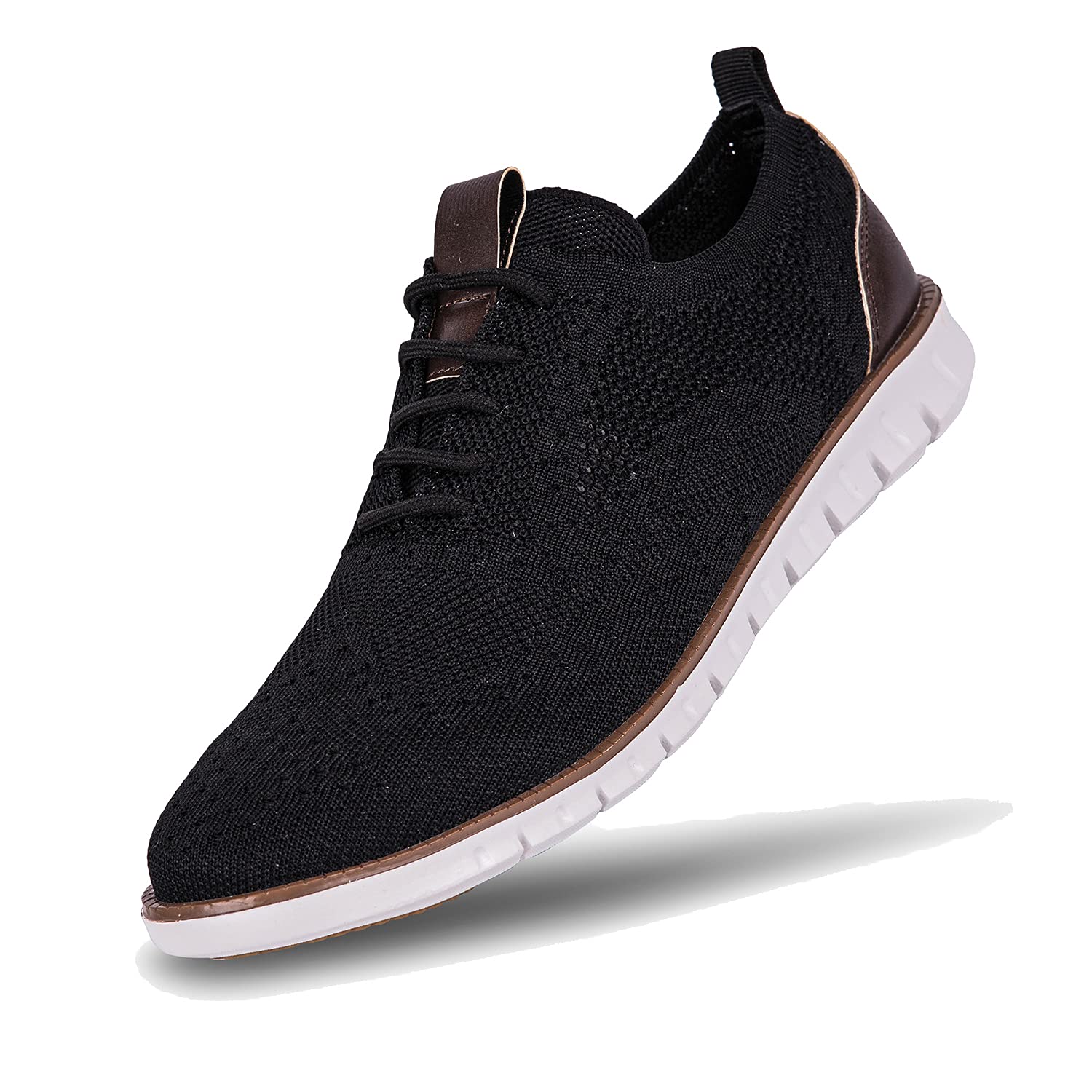 **NEDAWM Men's Casual Sneakers - Breathable Mesh Wingtip Oxford Dress Shoes for Walking, Lightweight & Comfortable - Perfect for Outdoor Activities, Office & Daily Wear**