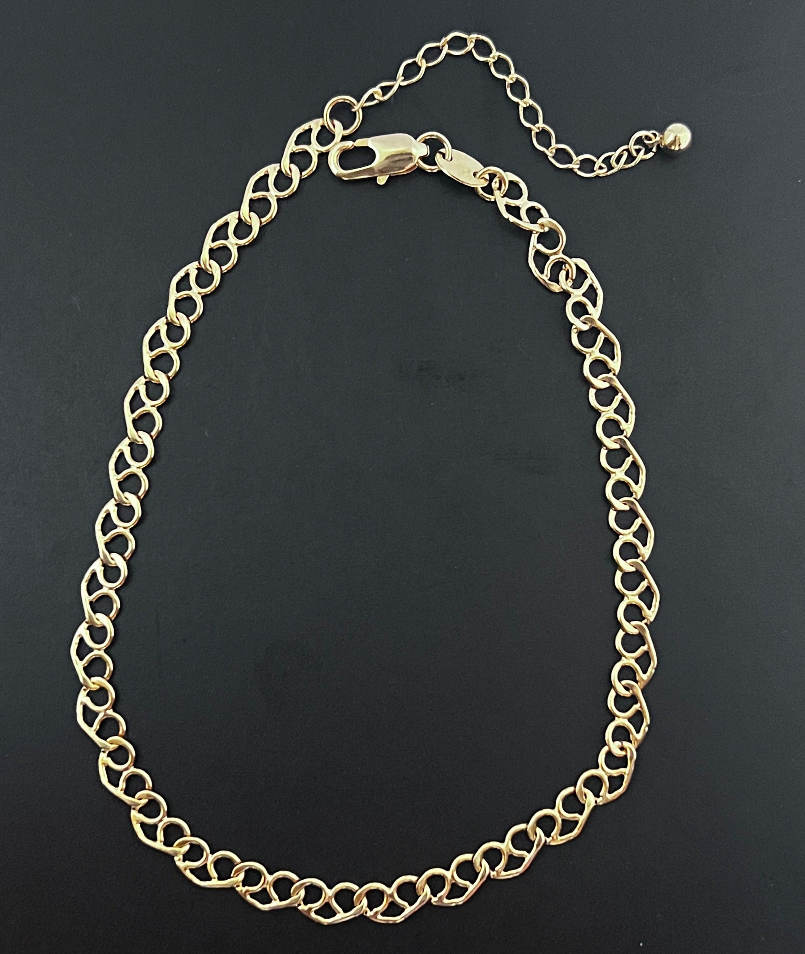 Heart Link Anklet - Sterling Silver Adjustable Chain Ankle Bracelet for Women | Perfect for Beach, Summer Outfits & Romantic Gifts