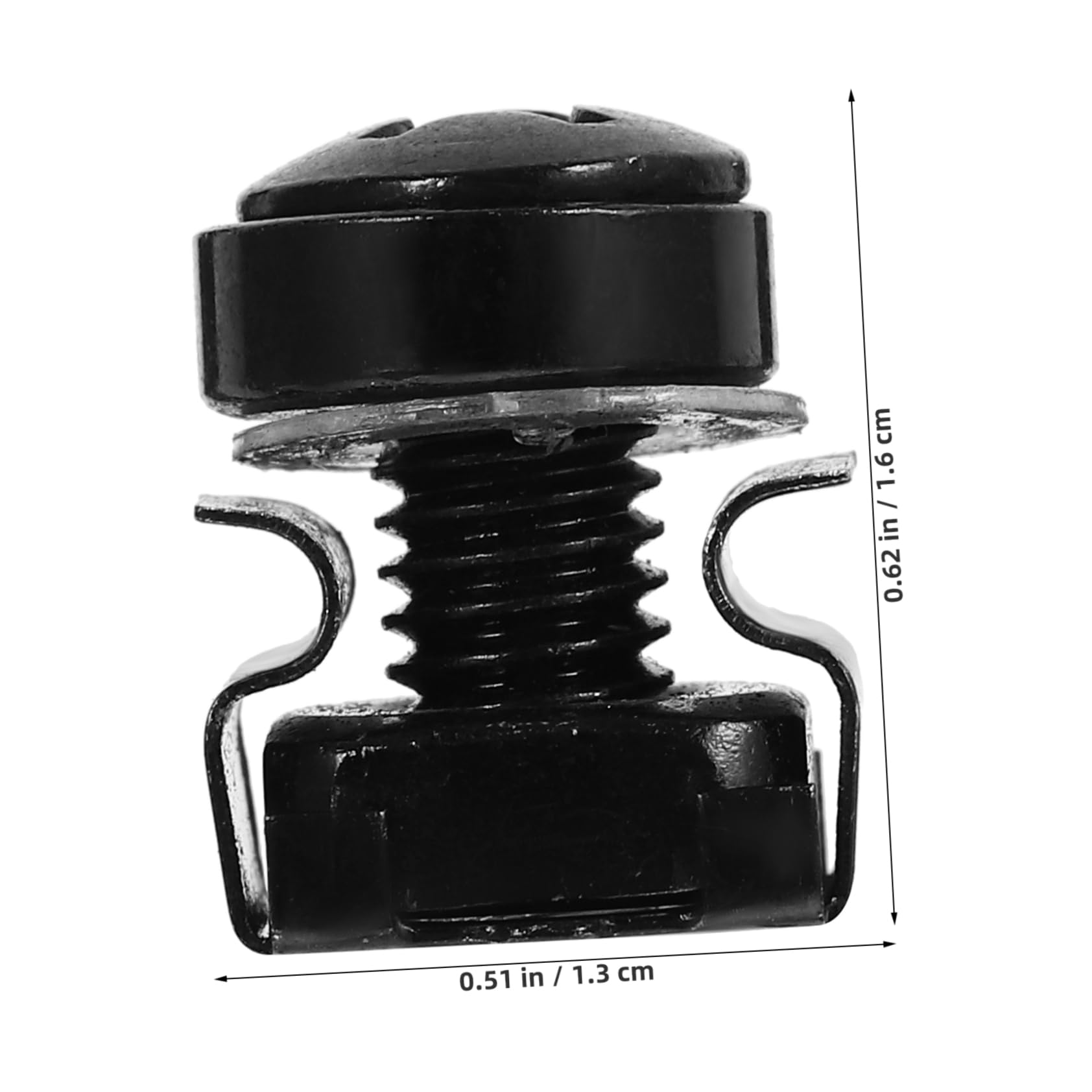 50pcs Server Cabinet Cage Nuts & Screws Kit - Rack Mount Computer Hardware for Network Equipment Installation (Compatible with Dell, HP, Cisco) - Perfect for Data Center, Server Room and IT Infrastructure Setup