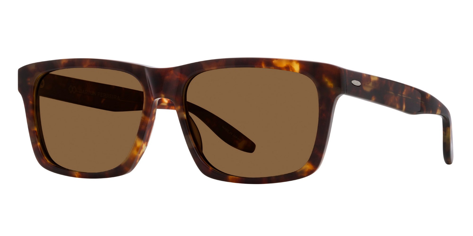 Barton Perreira Walker BP40024I Sunglasses - Polarized Aviator Style for Men & Women | UV Protection, Lightweight & Comfortable | Perfect for Driving, Travel & Outdoor Activities