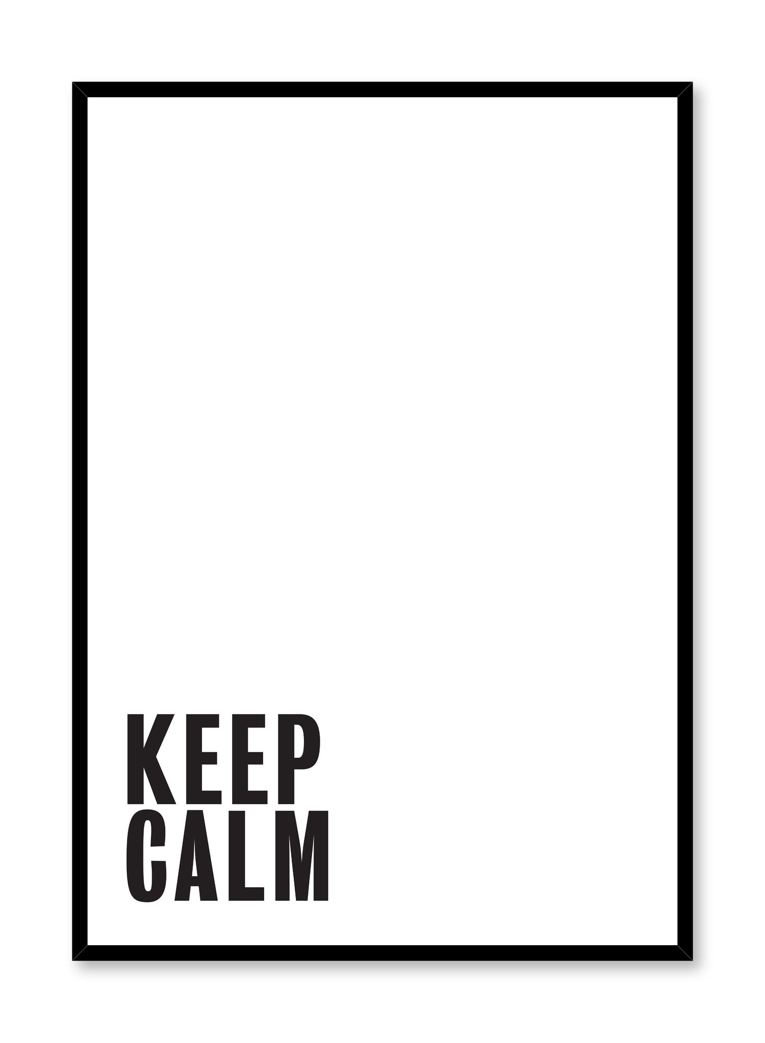 Keep Calm and Carry On Motivational Poster - Inspirational Wall Art for Home, Office & Classroom Decor