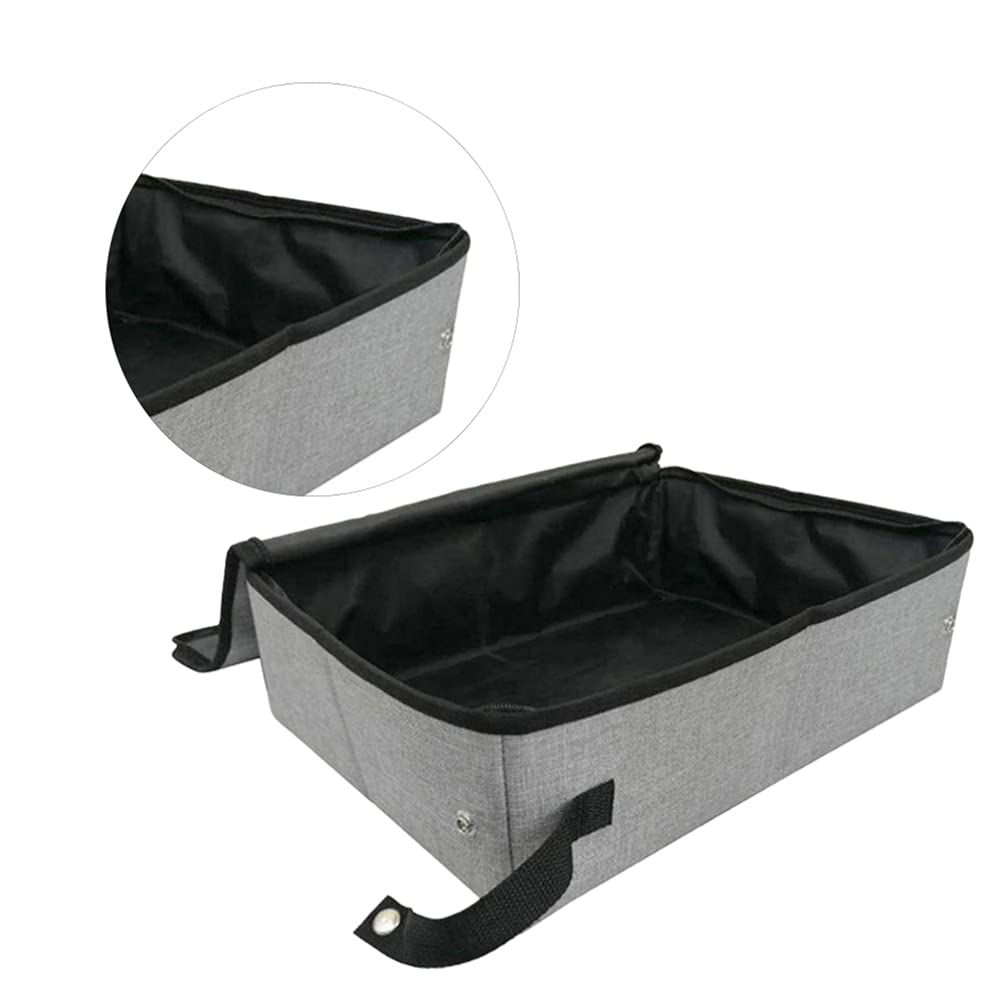 Foldable Portable Cat Litter Box with Cover - Travel Friendly Pet Toilet Tray for Cats & Small Dogs - Perfect for Home, Car Trips, and Outdoor Adventures