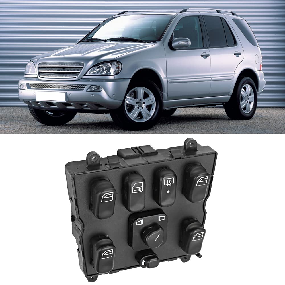Power Window Master Switch Replacement A1638206610 - Compatible with W163 ML320 - Electric Window Control Switch for Smooth Operation - Perfect for Car Window Repair & Maintenance