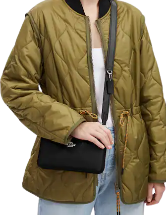 Coach Double Zip Crossbody Bag for Women - Stylish Leather Shoulder Purse with Adjustable Strap, Perfect for Work, Travel & Everyday Use