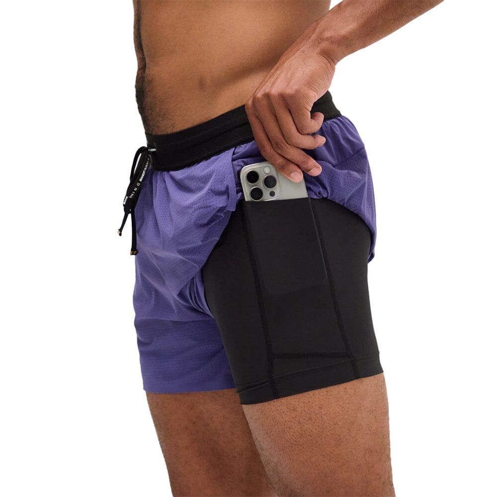 Bandit Running Men's Vento™ 5 Training Shorts - Lightweight Breathable Running Shorts for Men with Pockets - Perfect for Gym Workouts, Jogging & Outdoor Activities