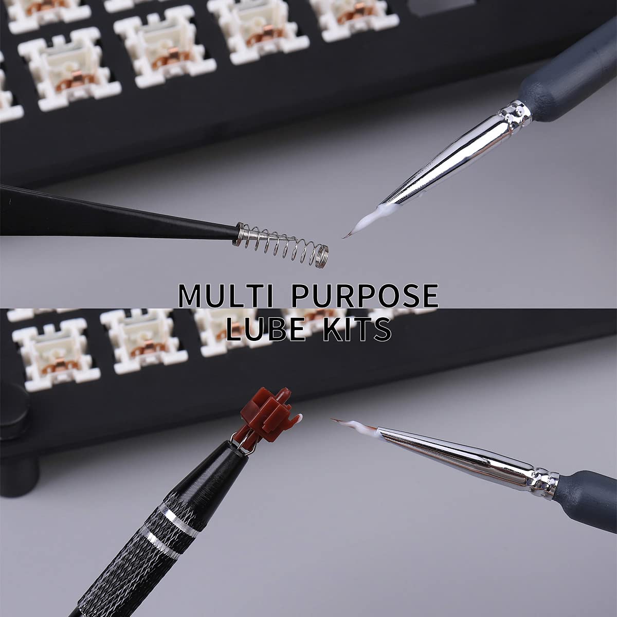 205G0 Keyboard Lubrication Kit - Complete Lube Station with Opener, Switch Puller & Clamp for Cherry MX, Gateron Mechanical Keyboard Switches | Perfect for DIY Keyboard Modding & Switch Maintenance