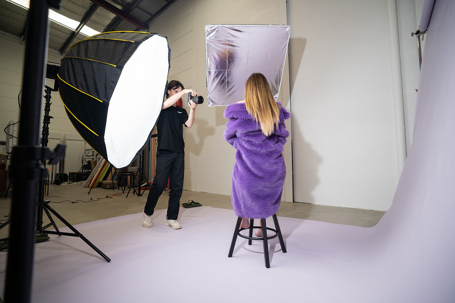 5-in-1 Square Metal Flag Panel Reflector Set with Boom Arm (100cm x 100cm) - Professional Photography Lighting Kit for Studio, Portrait & Product Shoots