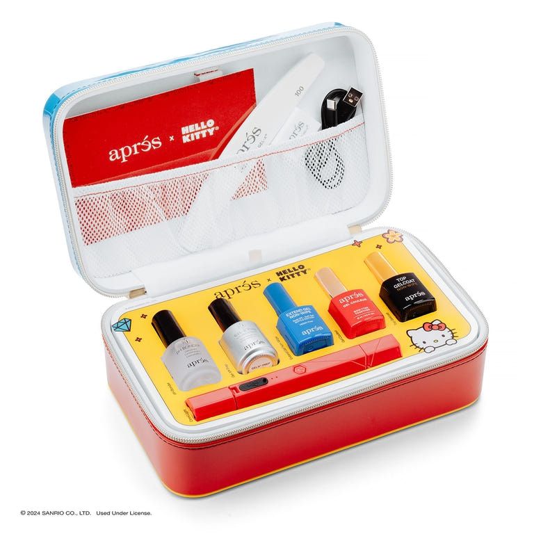 Apres Gel X Nail Extension Kit with Hello Kitty Design - Professional DIY Nail Art Set for Salon-Quality Manicures at Home | Perfect for Parties, Weddings & Special Occasions