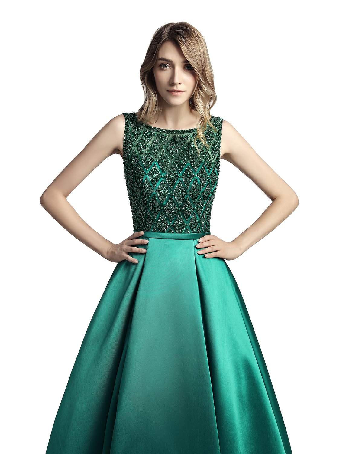 Sarahbridal Women's Elegant Long Beaded Pearl Prom Evening Dress 2022 - Perfect for Wedding, Party & Ball Gown Occasions